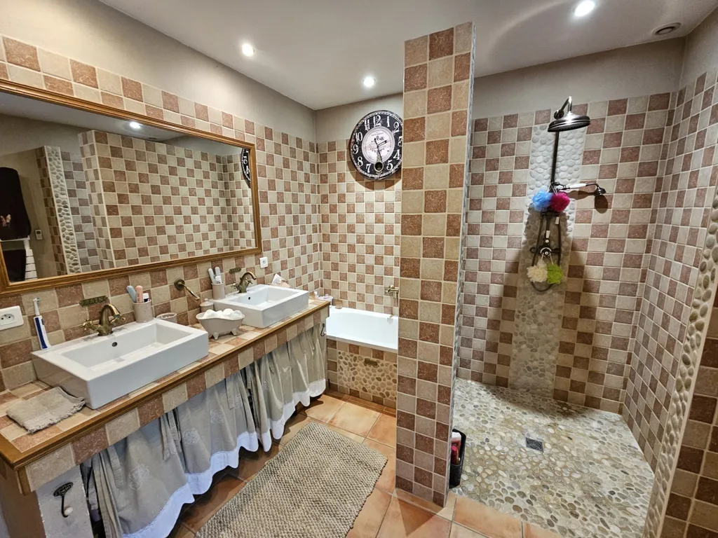 Bathrooms - Renovated House with Pool near Pont de Veyle
