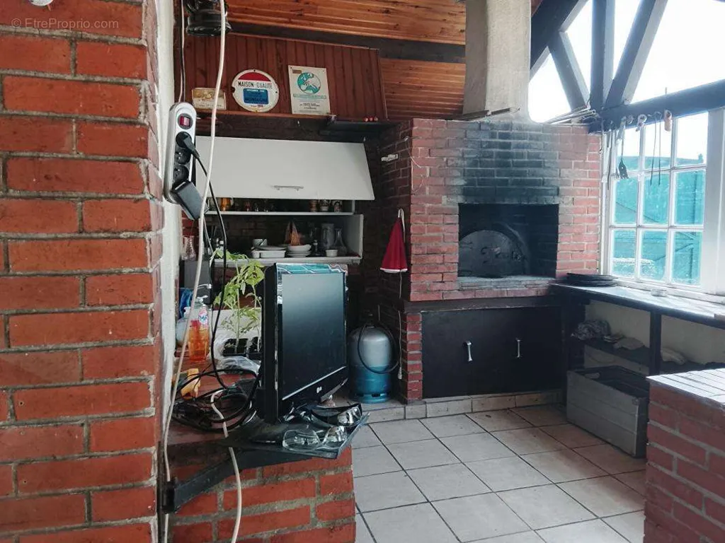 Kitchen - Renovated Manor with Garden in Bélâbre