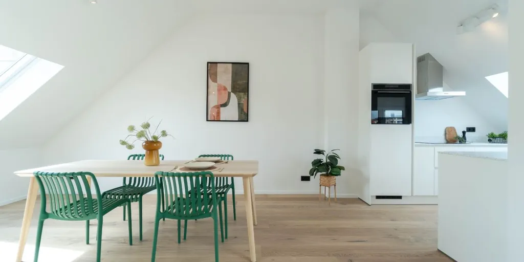 Söögituba - Duplex Apartment with River View in Gent