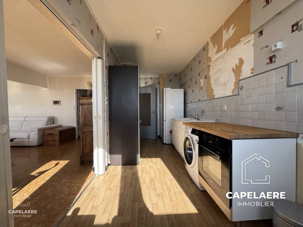 Cuisine - Appartement avec Balcon et Garage au Pied du Parc Barbieux à Roubaix