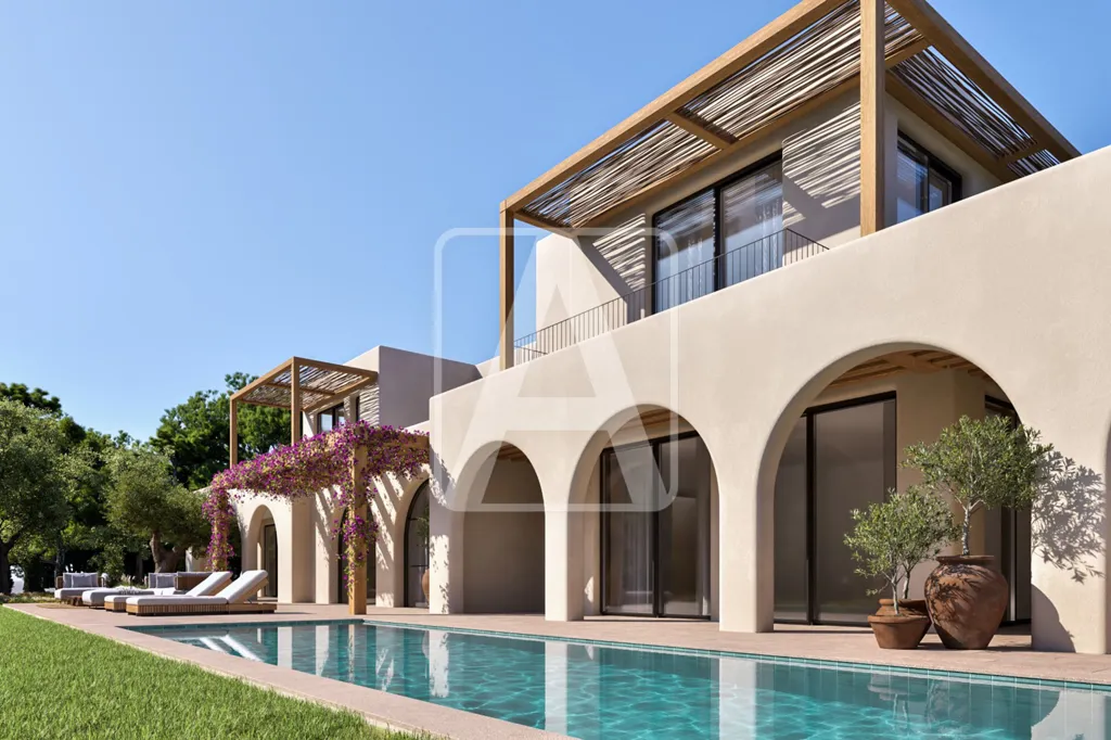 Bassein - Newly Built Ibicenco Villa with Pool in Moraira