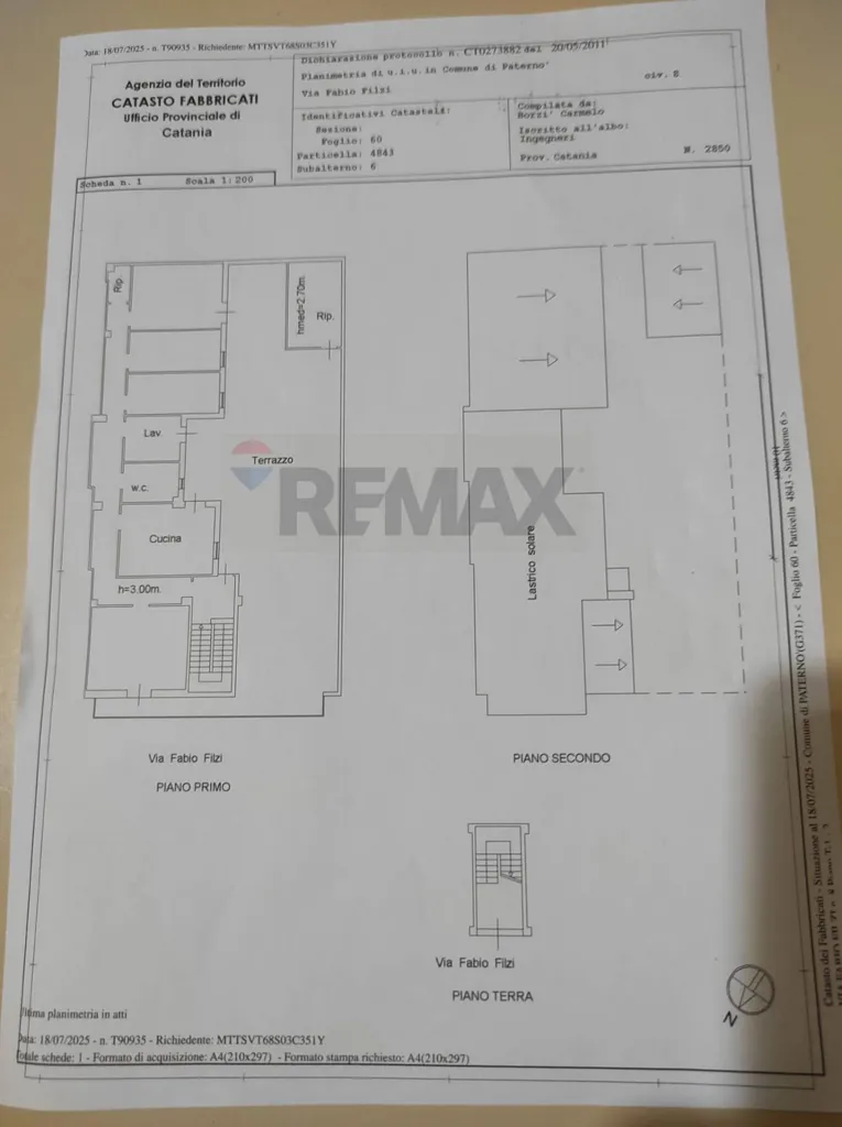 Independent House with Terrace in Paterno'