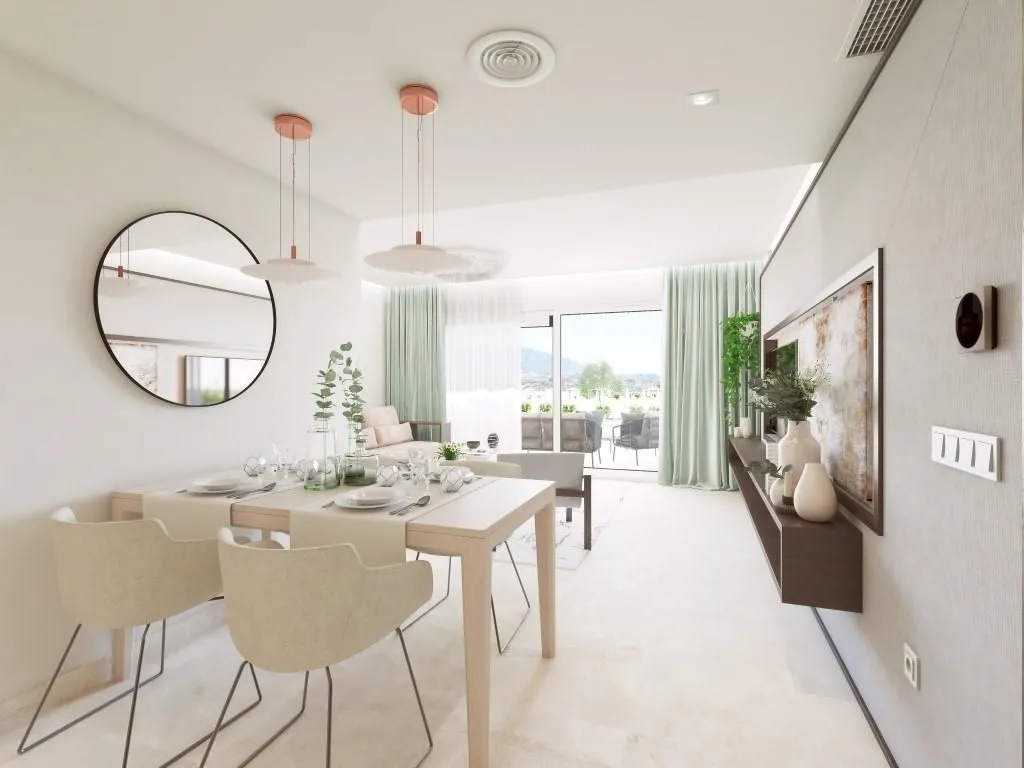 Salle à manger - East-Facing Apartment with Pool in Mijas