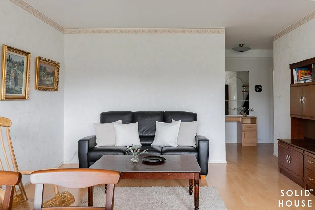 Living Room - Spacious Apartment with Balcony in Laitila