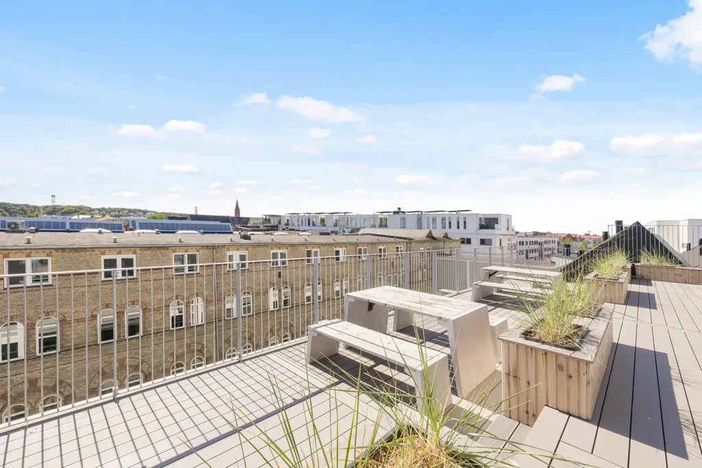Terrasse - 2-Bedroom Apartment with Terrace in Aalborg