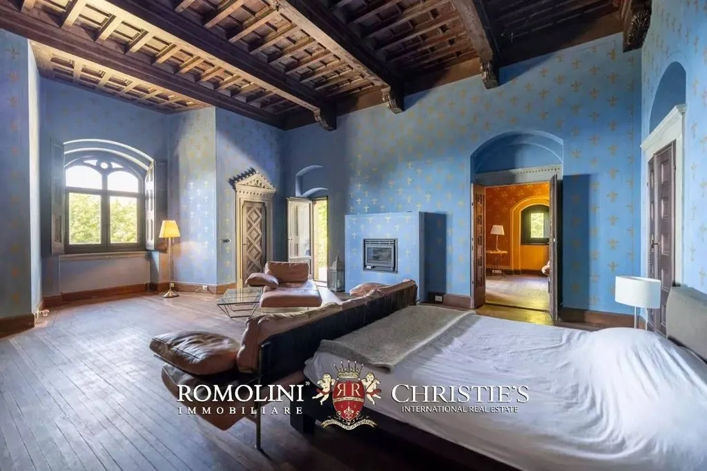 Chambres - Neo-Gothic Castle with Park in Reggello, Tuscany