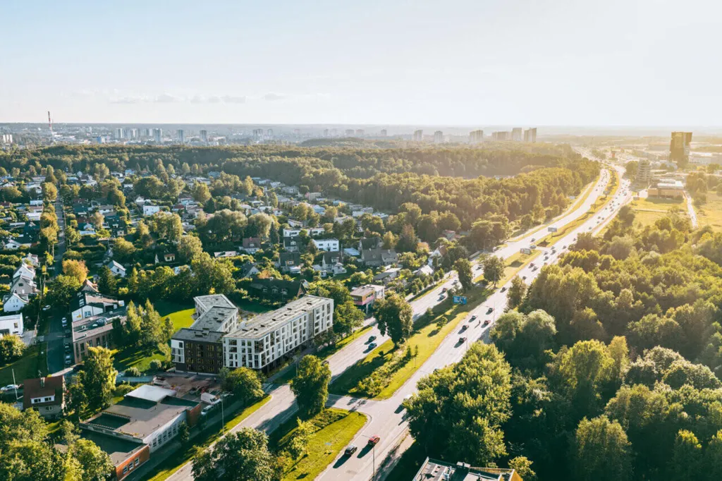Vue aérienne - Flat with Balcony in Tallinn Haabersti