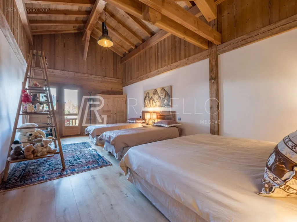Chambres - Chalet avec Vue Panoramique en Val d'Arly