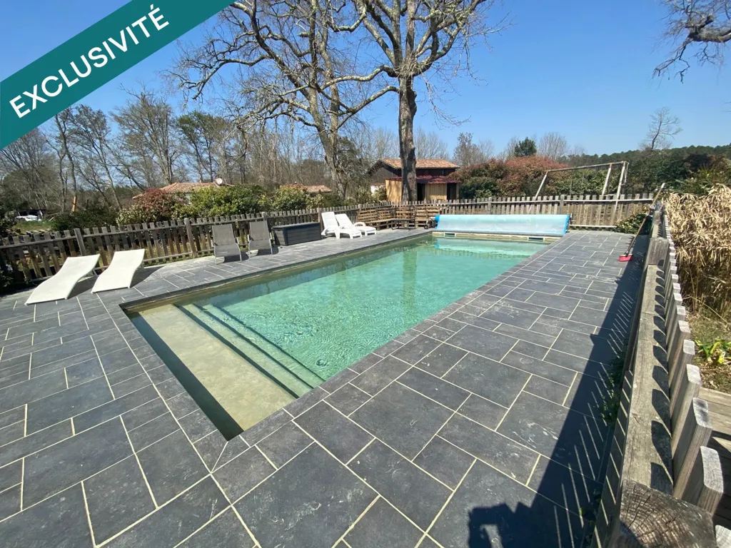 Pool - House with Pool and Garden in Moustey
