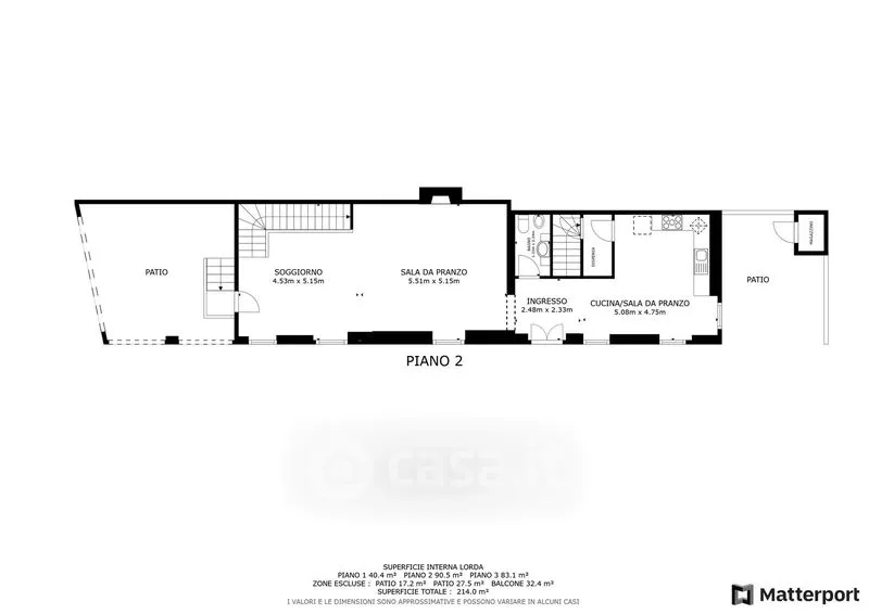 Plan - Casale with Pool in Godiasco Salice Terme