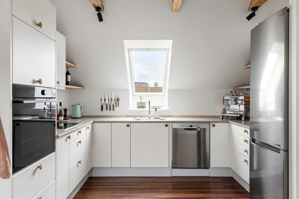 Cucina - Charming Penthouse with Views in Mølleengen