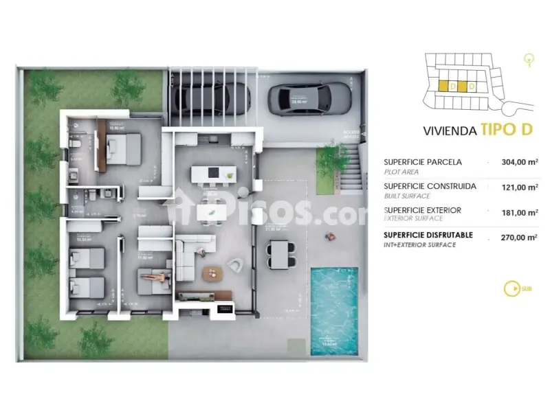 Plan - Contemporary Villa with Pool in Valle del Este
