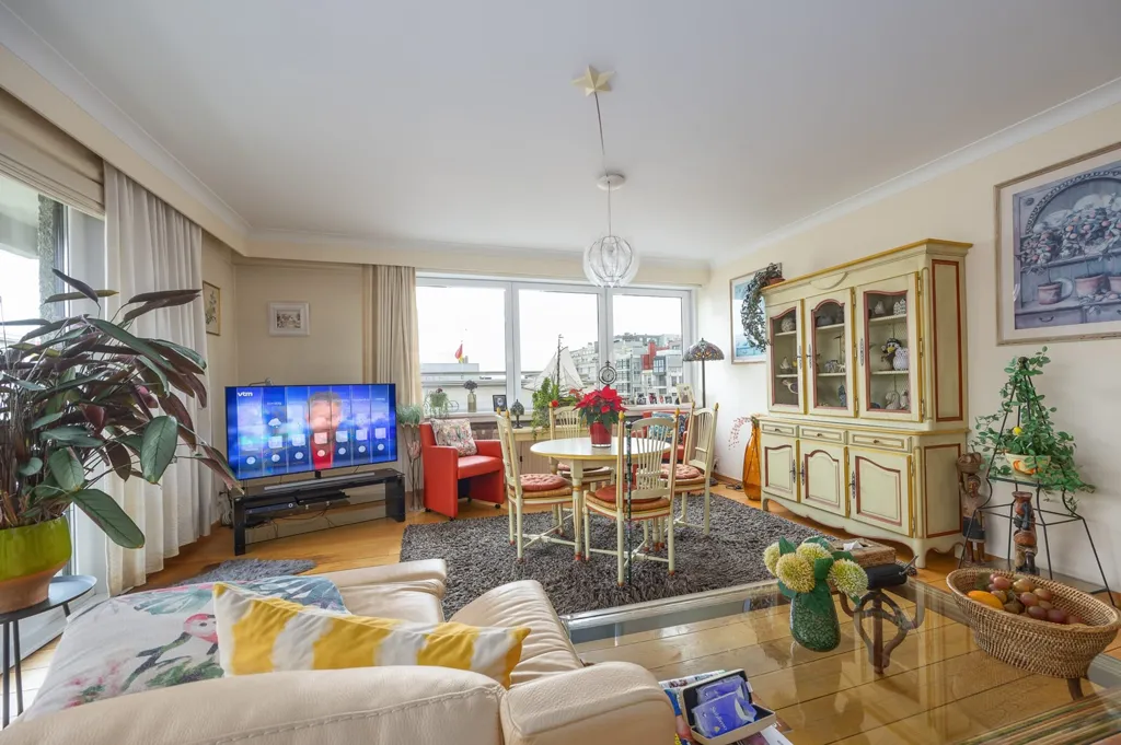 Séjour - Appartement d'Angle avec Terrasse au Centre d'Ostende