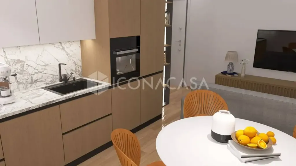 Cuisine - Quadrilocale with Balconies in Central Ciampino