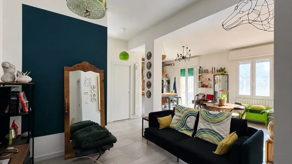 Living Room - Rearranged Apartment with Terrazzo in Bologna