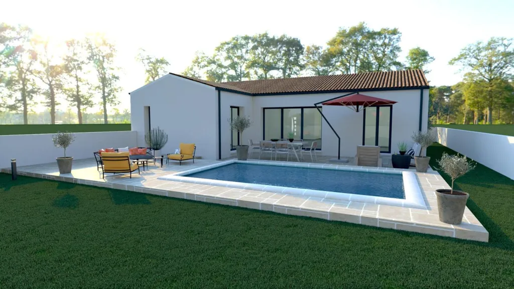 Contemporary House with Private Garden in La Jarrie