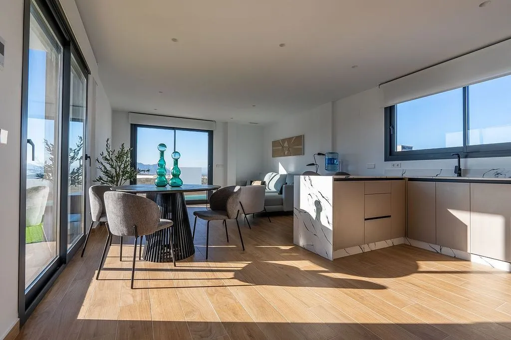 Köök - Modern Mediterranean Chalet with Golf Course View in Algorfa
