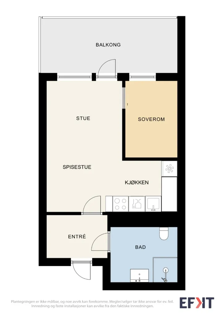 Plan - Modern 2-Bedroom Apartment with Terrace in Nesttun