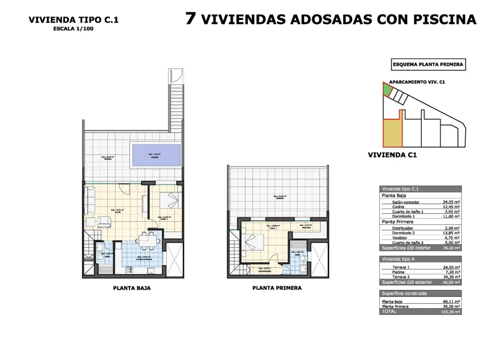 Plan - Penthouse Flat with Sea View in Pilar de la Horadada