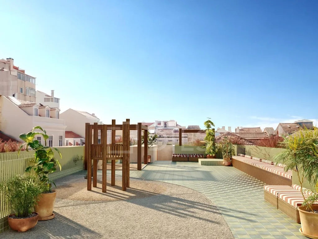 Terrass - 2 Bedroom Flat with Rooftop Pool in Lisbon