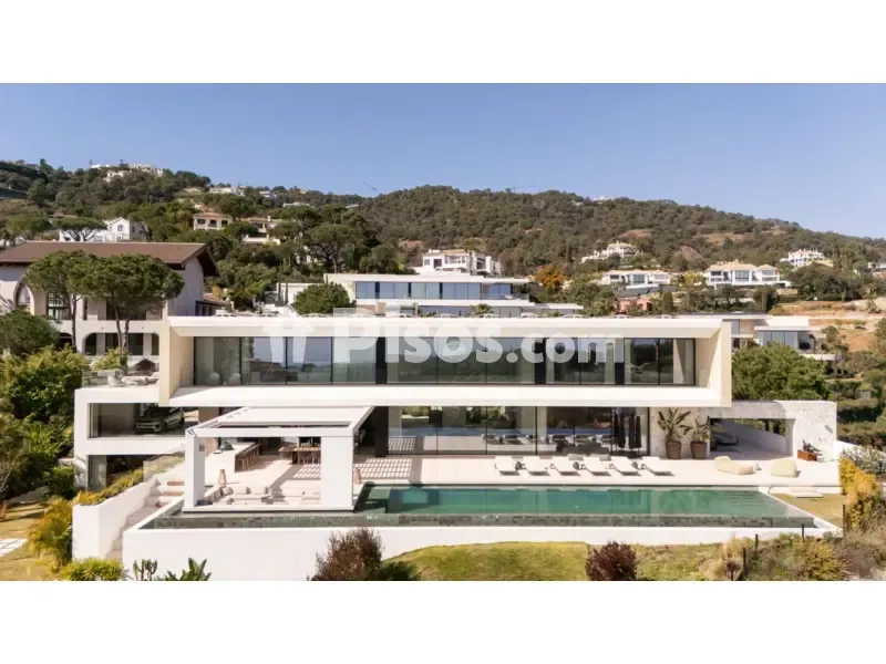 Piscine - Contemporary Villa with Infinity Pool in El Madroñal