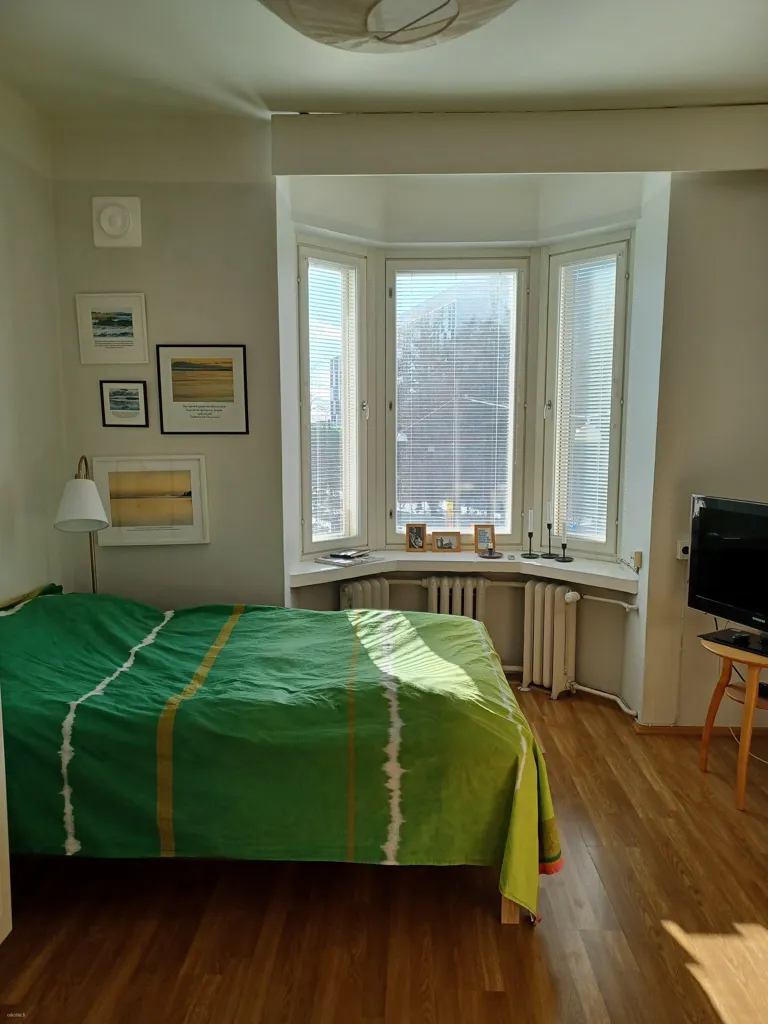Camere da letto - Bright Studio with Balcony in Taka-Töölö, Helsinki
