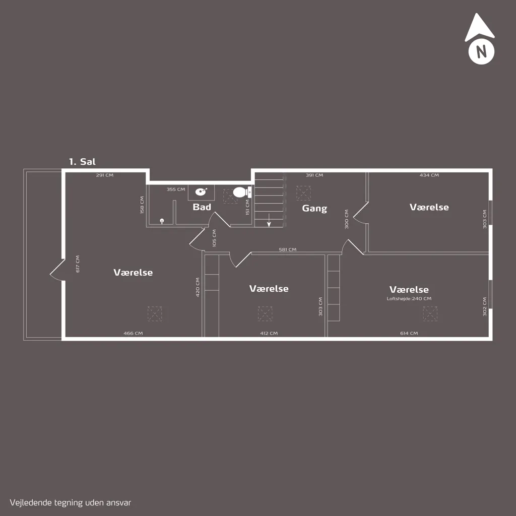 Plan - Renovated Villa with Terrace in Sunds