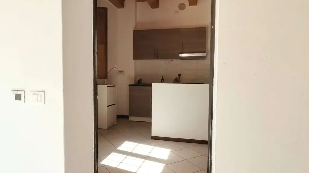 Köök - Studio with Private Courtyard in Cento