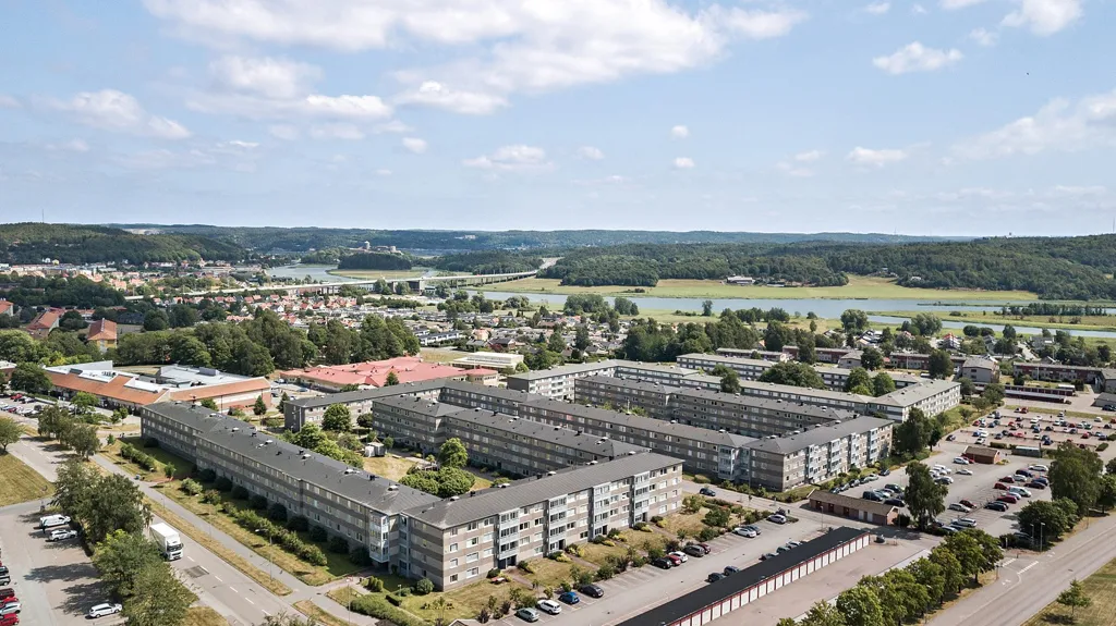 Vue aérienne - Modernised Apartment with Balcony in Central Kungälv