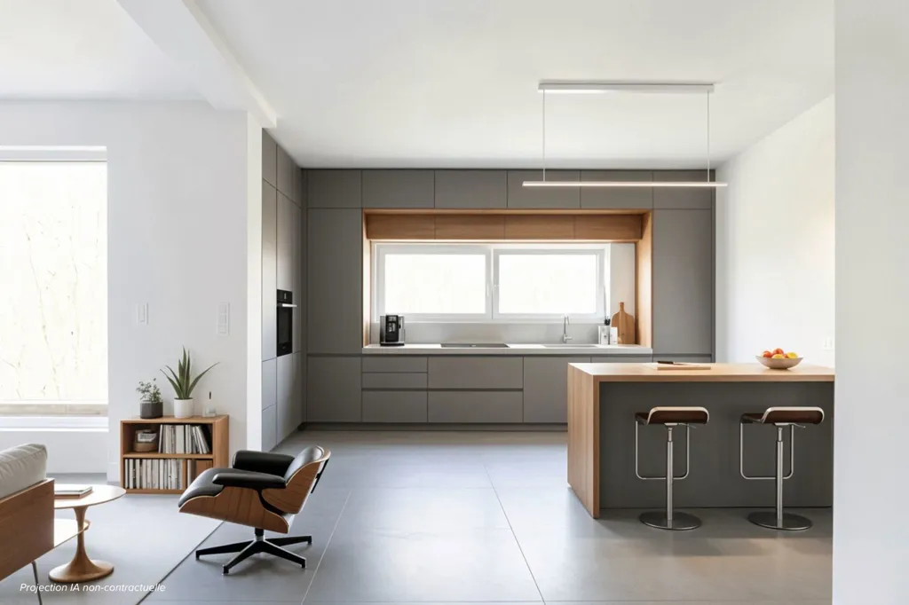 Köök - New Apartment with Terrace in Ougrée