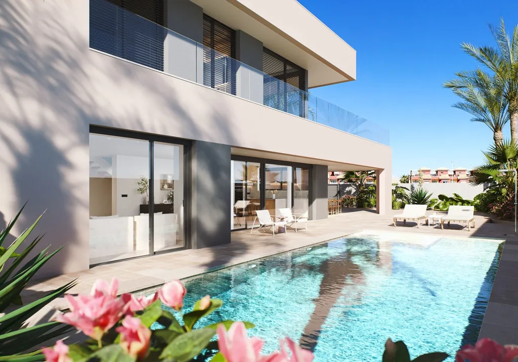 Piscine - Villa with Sea View in Orihuela Costa