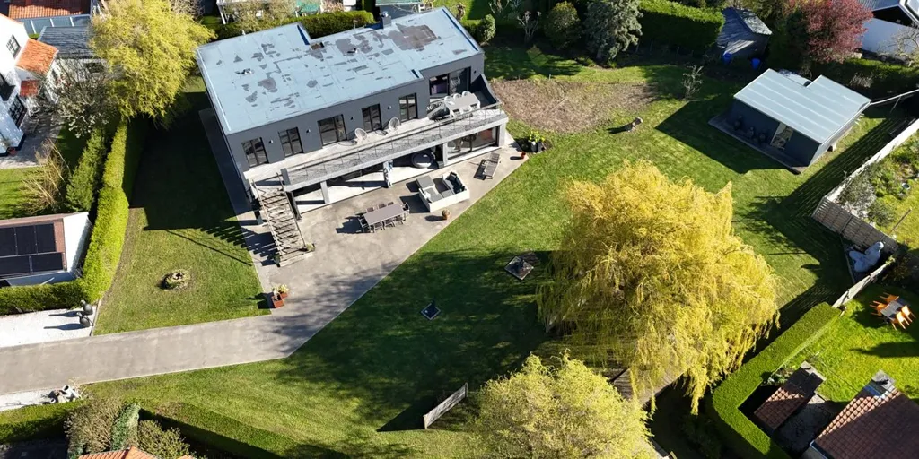Vue aérienne - Maison avec Grand Jardin à Bredene, Proche de la Mer