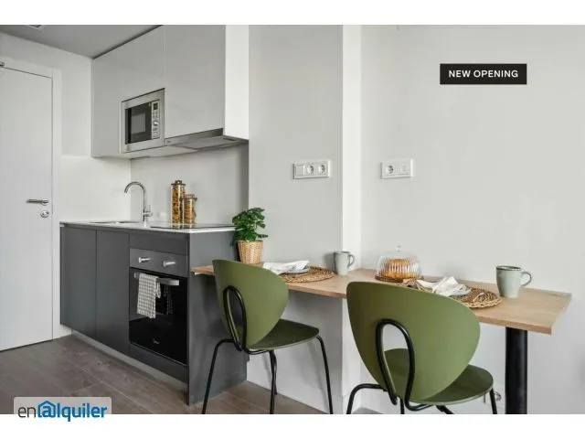 Cuisine - Studio with Pool in Ensanche de Vallecas