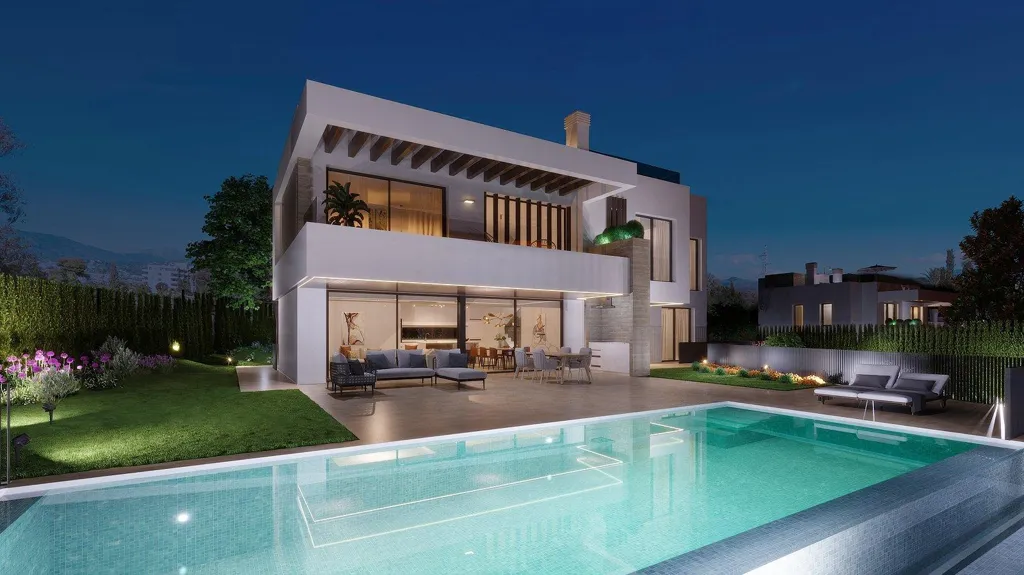 Piscine - Detached Villa with Pool in Estepona's Golden Triangle