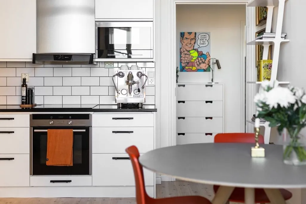 Cuisine - Jugendstil Apartment with Vättern View in Jönköping