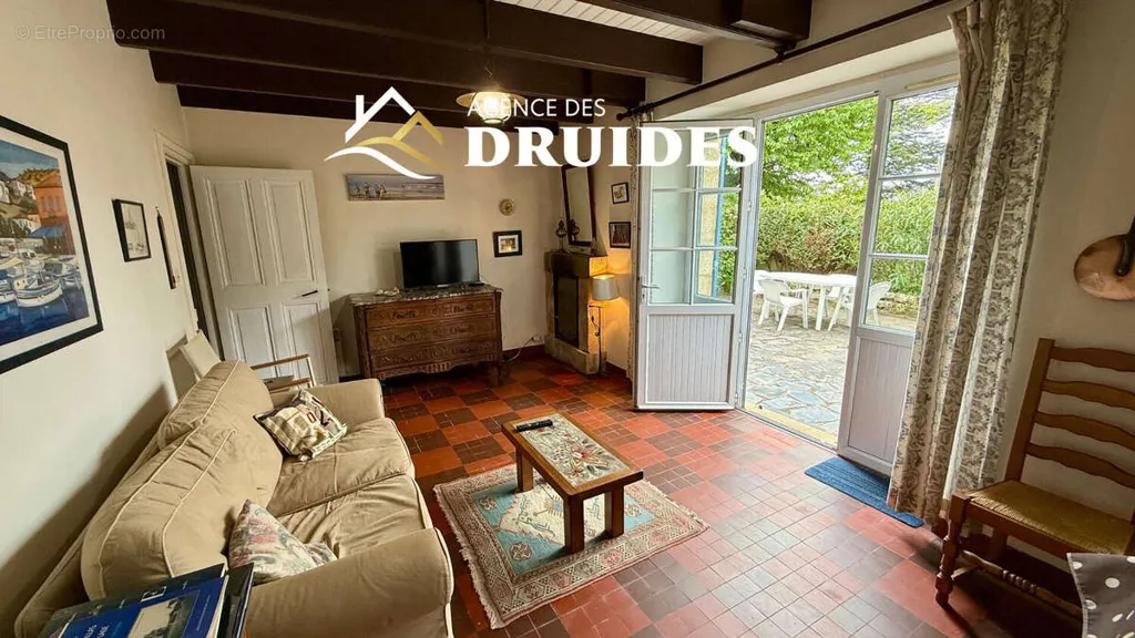 Séjour - Maison de Caractère avec Jardin à Carnac