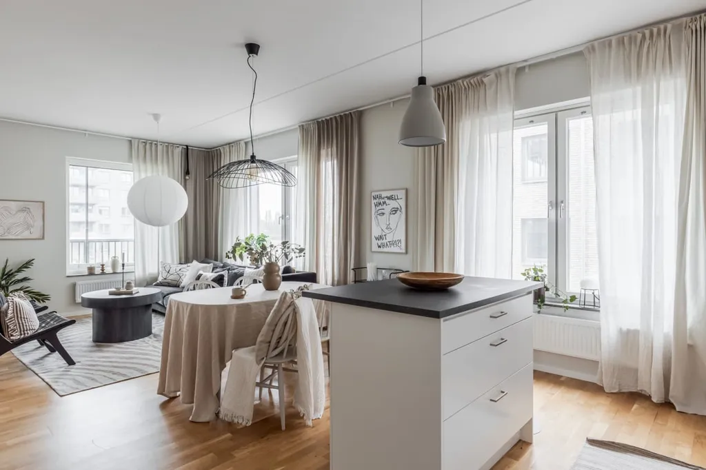 Salle à manger - Modern Flat with Glass Balcony in Österplan