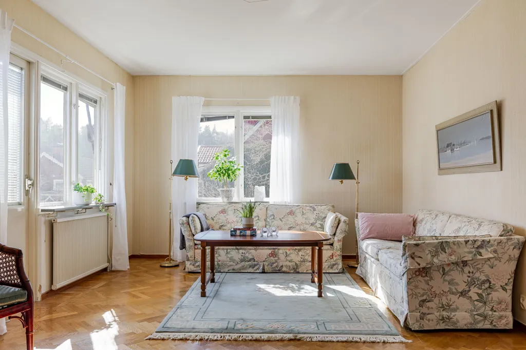 Soggiorno - Charming Villa with Garden in Valla, Linköping