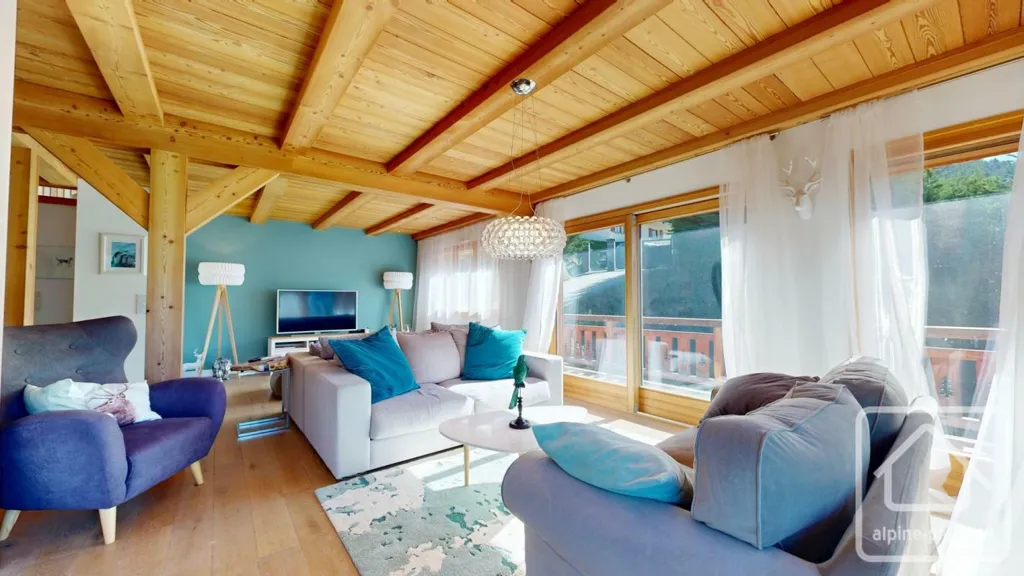 Soggiorno - Modern Chalet with Panoramic Views in Petit Châtel
