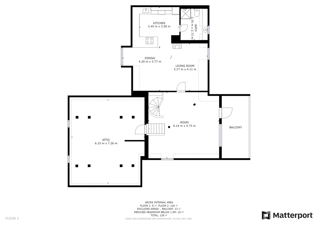 Plan - 3-Room Apartment with Balcony in Christiansfeld