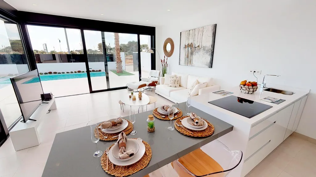 Sala da pranzo - Architectural Villa with Private Pool in Roldán