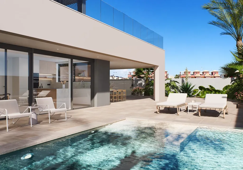 Piscine - Villa with Sea View in Orihuela Costa