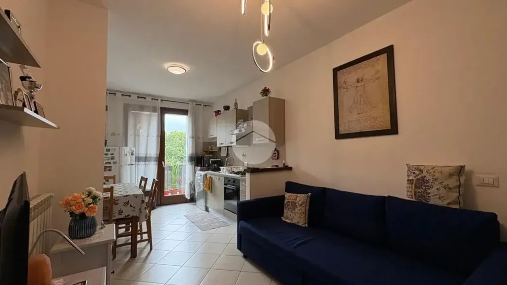 Living Room - Modernised Two-Bedroom Apartment in Florence