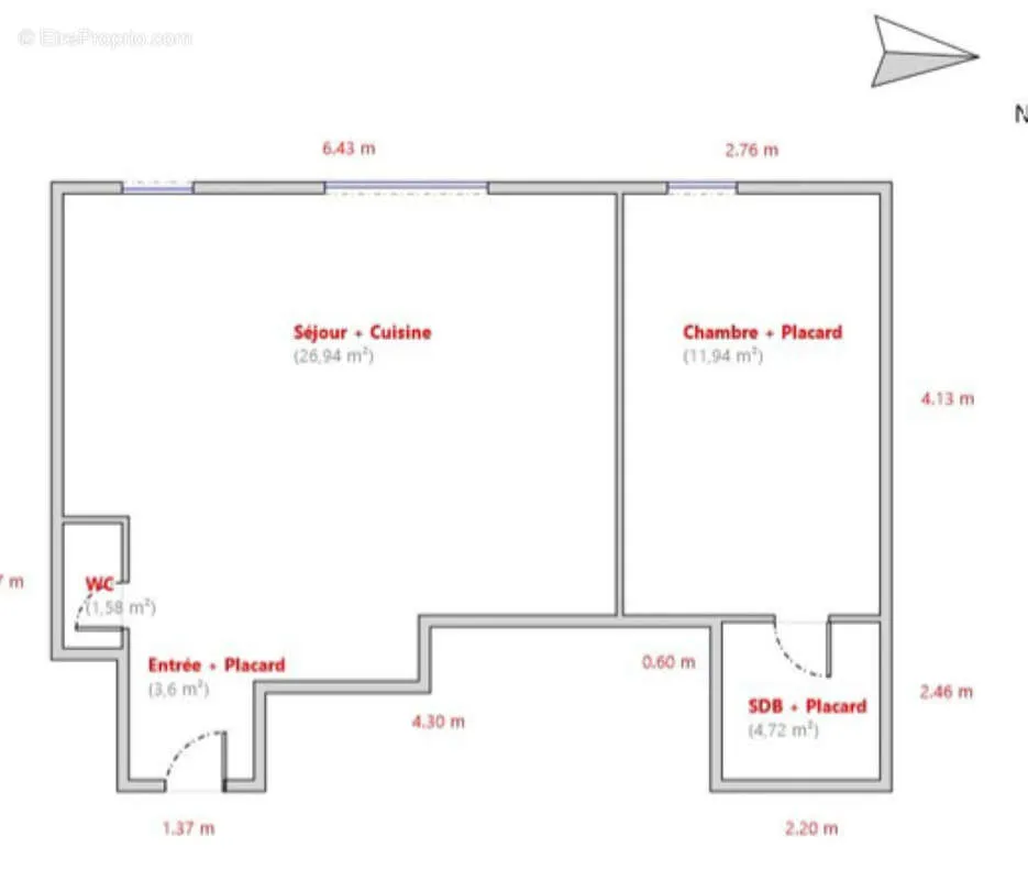 Plaan - 2-Bed Flat with Garden in Colombes