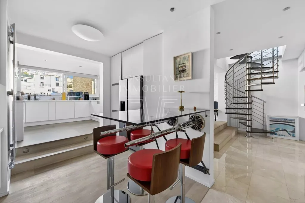 Köök - Luxury Flat with Terraces in Paris XVI