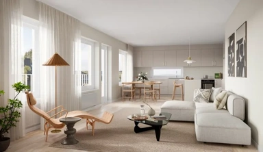 Séjour - Apartment Complex with Views in Täby