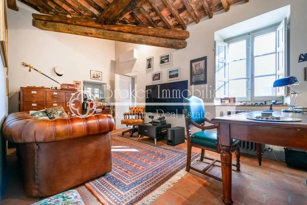 Living Room - Rustic Villa with Olive Grove in Massarosa