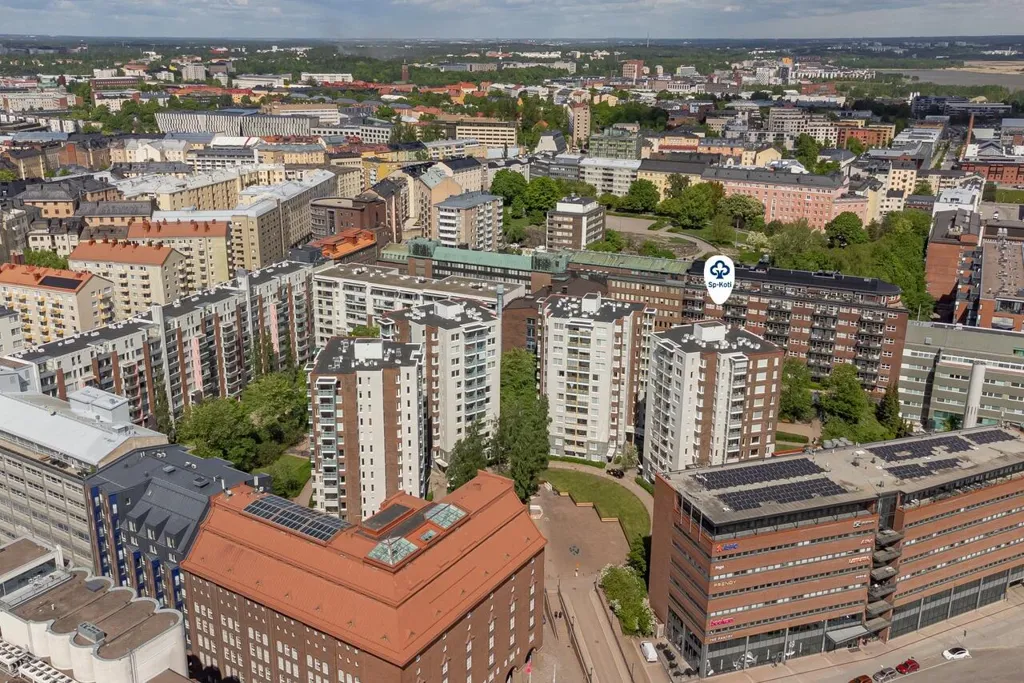 Vue aérienne - City Apartment with Balcony in Helsinki