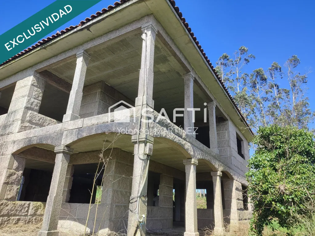Exterior - Unfinished House with Balcony near Santa Comba