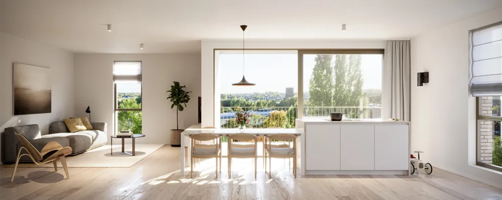 Séjour - Appartement Neuf avec Terrasse à Schelle